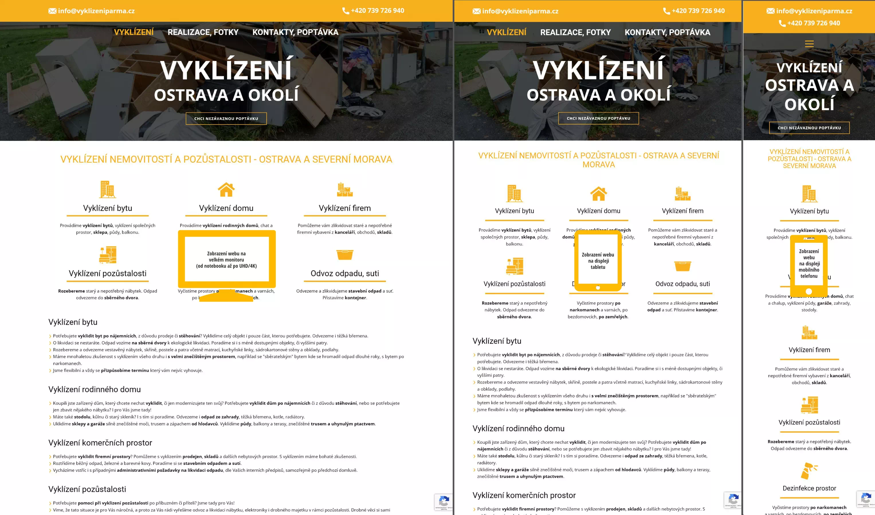ukázka webu